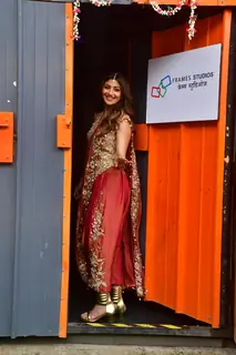 Shilpa Shetty snapped on sets of Super Dancer 5