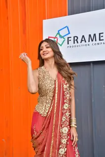 Shilpa Shetty snapped on sets of Super Dancer 5