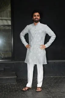 Jitendra Kumar snapped at the muhurat pooja of the movie Mirzapur outside Excel Entertainment’s office in Bandra