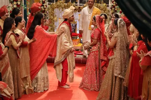 Prarthana and Ansh’s wedding BTS from the sets of Anupmaa