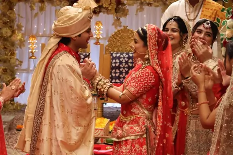  Prarthana and Ansh’s wedding BTS from the sets of Anupmaa