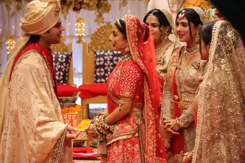Prarthana and Ansh’s wedding BTS from the sets of Anupmaa
