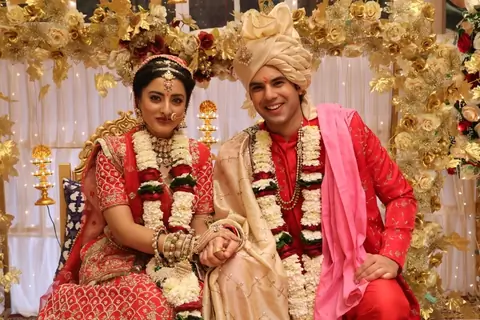 Prarthana and Ansh’s wedding BTS from the sets of Anupmaa
