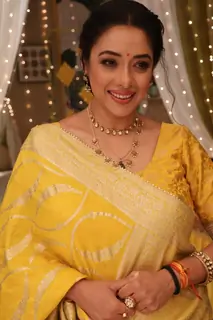 Prarthana and Ansh’s haldi ceremony BTS from the sets of Anupmaa