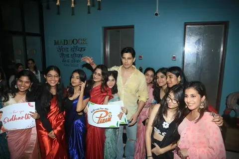 Sidharth Malhotra snapped promoting 'Param Sundar' at Maddock Office