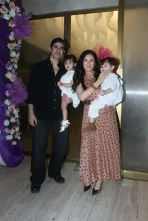 Gautam Rode and Pankhuri Awasthy grace at Gauahar Khan's baby shower ceremony 