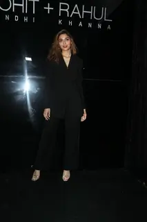 Saiee Manjrekar  snapped at the launch of Rohit Gandhi + Rahul Khanna’s new flagship store