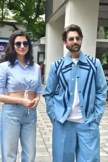 Neil Nitin Mukesh and Divya Khossla snapped promoting "Ek Chatur Naar"