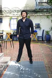 Namashi Chakraborty snapped promoting their film The Bengal Files