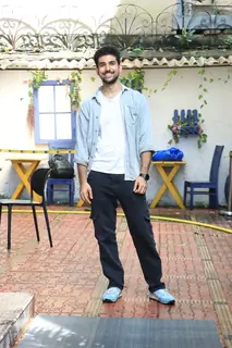 Eklavya Sood snapped promoting their film The Bengal Files