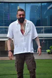 Sanjay Dutt snapped promoting Baaghi 4
