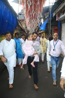 Arpita Khan Sharma and Aayush Sharma snapped at Lalbaugcha Raja