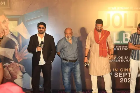 Akshay Kumar, Saurabh Shukla and Arshad Warsi grace the trailer launch of Jolly LLB 3