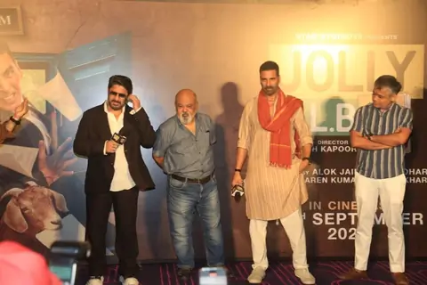 Akshay Kumar, Saurabh Shukla and Arshad Warsi grace the trailer launch of Jolly LLB 3