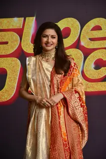 Bhagyashree Patwardhan snapped on the sets of  'Super dancer 5'
