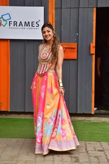 Shilpa Shetty snapped on the sets of  'Super dancer 5'