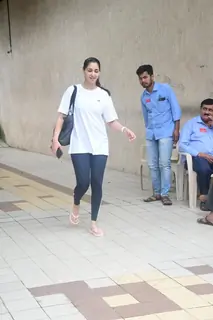 Nikita Dutta snapped outside gym in Khar