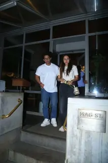 Sargun Mehta and Ravi Dubey  snapped in Bandra