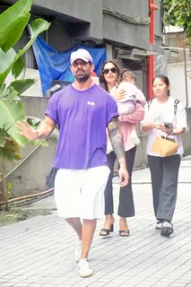 Bipasha Basu and Karan Singh Grover  spotted outside play group in Bandra