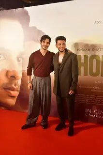 Ishaan Khatter and Vishal Jethwa snapped at the Homebound press conference