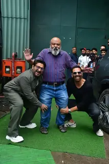 Akshay Kumar, Saurabh Shukla and Arshad Warsi snapped promoting Jolly LLB 3