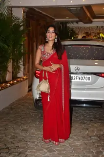 Mira Rajput Kapoor  snapped at Anil Kapoor's residence for Karwa Chauth Celebration