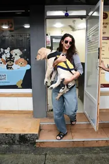 Triptii Dimri  spotted outside pet clinic in Bandra