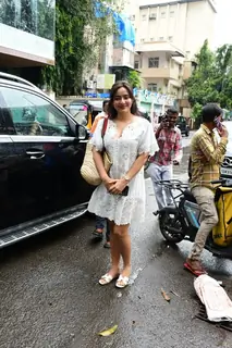  Neha Sharma spotted outside a cafe in Bandra