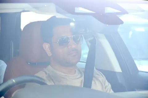 Mahendra Singh Dhoni snapped at Kalina Airport