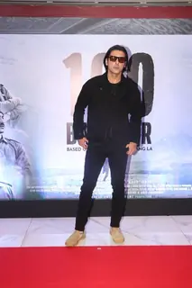 Zayed Khan snapped at the premiere of 120 Bahadur