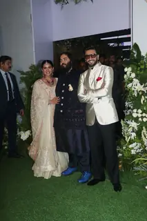 Ranveer Singh, Anant Ambani and Radhika Merchant snapped attending the walk of Honour at the Global Peace Honours 2025