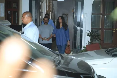 Aamir Khan and Gauri Spratt  snapped in Bandra