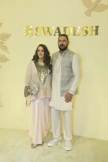 Yuvraj Singh and Hazel Keech snapped at Swadesh event