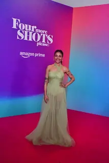 Celebrities snapped promoting Four More Shots Please! Season 4