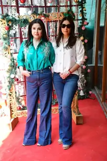 Maheep Kapoor and Bhavana Pandey snapped at Seema Singh's Christmas Celebration