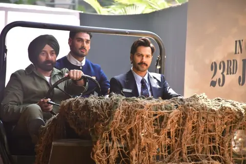 Sunny Deol, Varun Dhawan and Ahan Shetty grace at Border 2 Teaser Launch