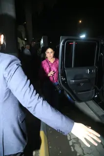 Kareena Kapoor snapped attending the Dhirubhai Ambani International School annual day 2025