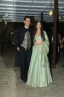 Hrithik Roshan and Saba Azad attend Eshaan Roshan’s wedding function