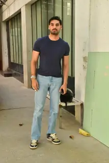 Ahan Shetty snapped in Juhu