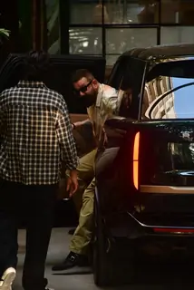 Sanjay Dutt snapped in Juhu