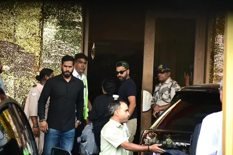 Rohit Sharma snapped at Kalina Airport