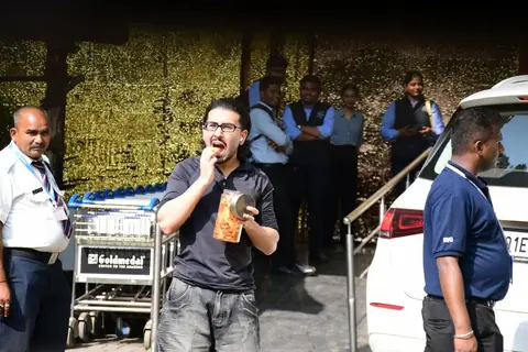 Orry snapped at Kalina Airport