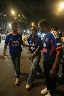 Triptii Dimri snapped at Wankhede Stadium