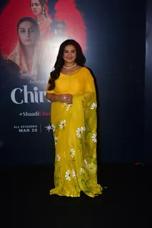 Divya Dutta snapped promoting Chiraiya
