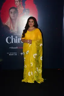 Divya Dutta snapped promoting Chiraiya