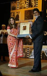 Amitabh Bachchan with Tina Ambani at the MAMI film festival in Mumbai