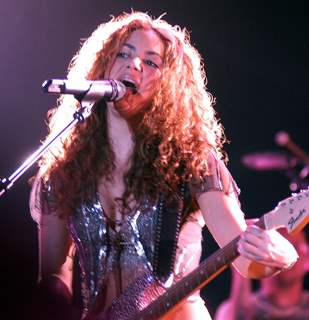 Latino star Shakira performing at MMRDA Ground in mumbai on sunday