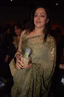 Bollywood actress Hema Malini at the launch of Neeta Lulla''s collection at the Lakme Fashion Week in Mumbai