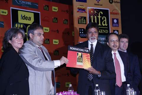 IIFA brand ambassador Amitabh Bachchan at the announcement of Idea IIFA awards nominations held at Grand Hyatt in Mumbai