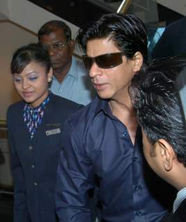 Actors Shah Rukh Khan and Shabana Azmi unveils new comfortable seats in the Jet Airways